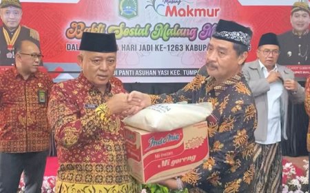 HUT ke 1263 Kabupaten Malang, Bupati Sanusi Santuni Anak Yatim Piatu