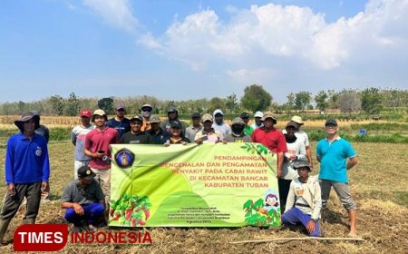 Tim Dosen FP UB Berikan Sekolah Tani  Untuk Warga Sukoharjo Kabupaten Tuban