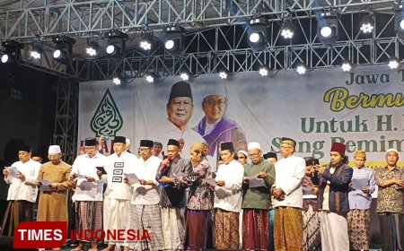 Di Malang, Ratusan Kyai dari 102 Ponpes se Jawa Timur Dukung Prabowo Jadi Presiden