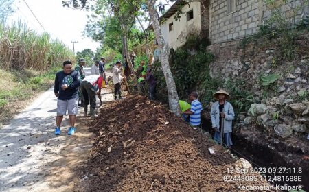 Percepatan Pembangunan Infrastruktur Program Pra TMMD di Desa Sumberpetung Mendapat Apresiasi Positif