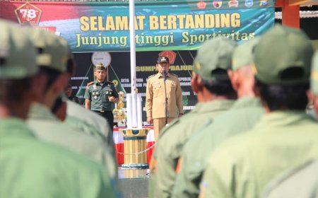 Kodim 0812 Lamongan Heboh Lomba PBB Linmas dan Cerdas Cermat Meriahkan HUT ke-78 TNI