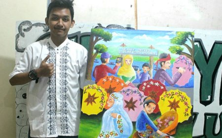 Melukis Kerajinan dan Lokasi Wisata, Cara Siswa SLB Aisyiyah Kawalu Promosikan Kota Tasikmalaya