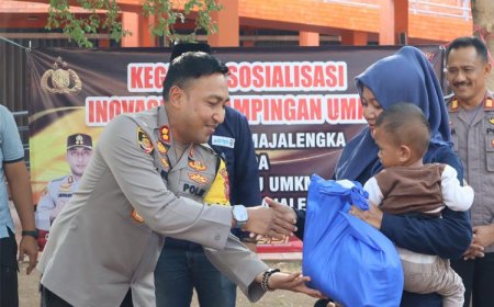 Dorong Pertumbuhan Ekonomi Lokal, Polres Majalengka Gelar Sosialisasi Inovasi Pendampingan UMKM