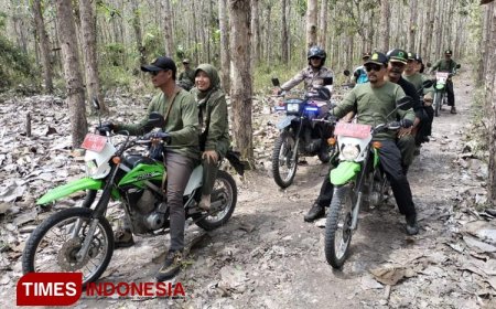 Antisipasi Kebakaran Hutan Dipuncak Kemarau Perhutani Banyuwangi Selatan Gelar Patroli Bersama