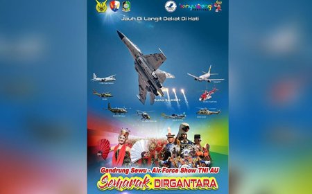 TNI AU Promosikan Keindahan Alam dan Budaya Banyuwangi dalam Momentum Dirgantara