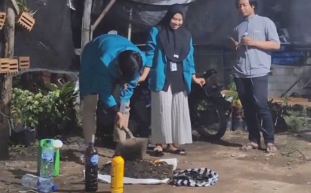 KSM-T Unisma Malang Melakukan Sosialisasi Pembuatan Pupuk Kompos dengan Ekstrak Buah Pepaya