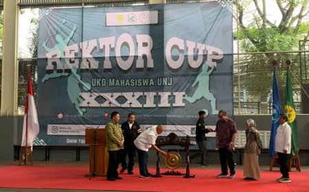 Rektor UNJ Resmi Buka Rektor CUP UNJ Ke&#45;33