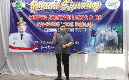 Bupati Kediri Resmikan Wisata Edukasi Lukis Dan 3D Untuk Munculkan Bibit-Bibit Pelukis