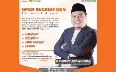 Tekan Jumlah Pengangguran, H. Puguh Wiji Pamungkas Buka Lapangan Pekerjaan Melalui Wajak Husada Group