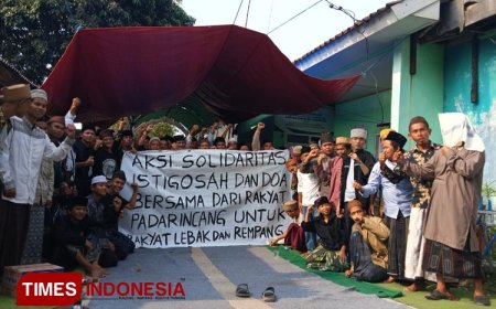 Tolak Geothermal, Masyarakat Padarincang Gelar Istighosah dan Doa Bersama