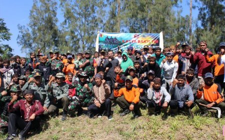 Kodim 0819 Pasuruan Lakukan Penghijauan di Kawasan Bromo
