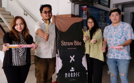 Mahasiswa Ubaya Buat Sedotan dari Tepung