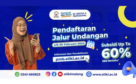 Buruan Daftar STIKI Malang! Dapatkan Diskon Uang Pangkal 60%