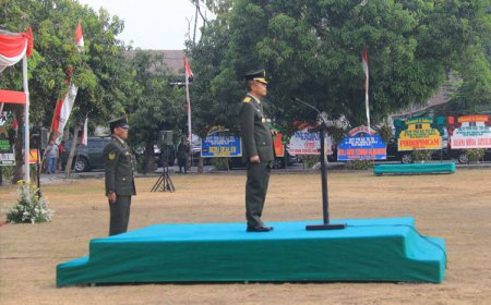 Peringatan HUT Ke-78 TNI, Ini Pesan Komandan Korem 082/CPYJ Mojokerto