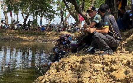 Semarak HUT ke-78 TNI: Kodim Lamongan Pererat Hubungan TNI-Rakyat Melalui Lomba Memancing