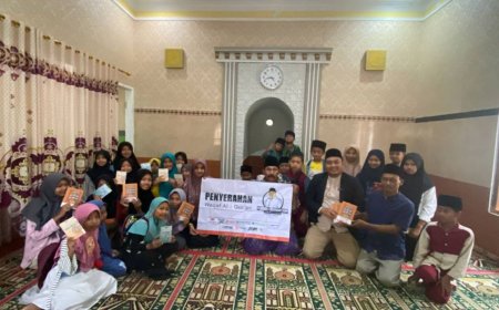 Dapat Wakaf Al Quran dari Founder RSU Wajak Husada, Santri TPQ Miftahul Jannah Siap Tingkatkan Hafalan