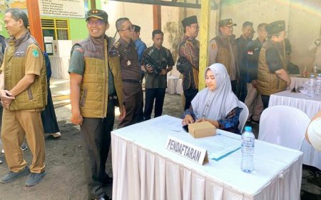 Dandim Pasuruan dan Forkopimda Tinjau Pelaksanaan Pilkades Serentak