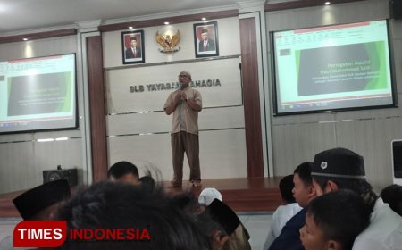 Tausiah Maulid Nabi di SLB Yayasan Bahagia Kota Tasikmalaya; Teladani Prinsip 5 M