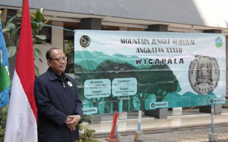 Rektor UWG Malang Melepas Peserta Diklat Wigapala “Mountain Jungle Survival XXXVII”
