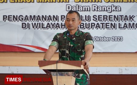 Dandim Lamongan Siap Jaga Keamanan Pemilu Serentak 2024