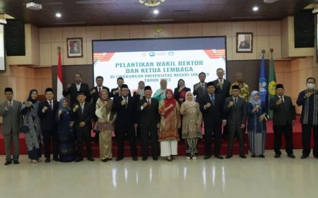 Perkuat PTNBH dan WCU, Rektor UNJ Lantik Wakil Rektor dan Ketua Lembaga Periode 2023-2027