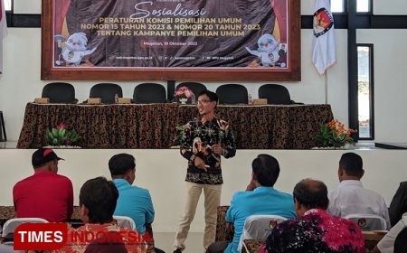 Parpol di Magetan Ikuti Sosialisasi PKPU tentang Kampanye
