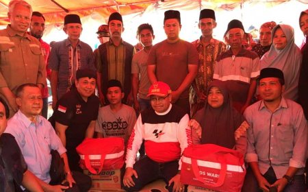 Pj Gubernur NTB Empati dan Beri Bantuan Korban Kebakaran di Monta Baru Bima