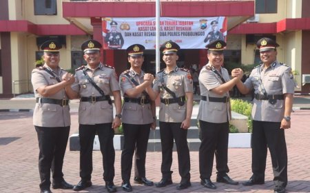 Tiga Perwira Dimutasi, Kapolres Probolinggo Minta Pejabat Baru Segera Adaptasi