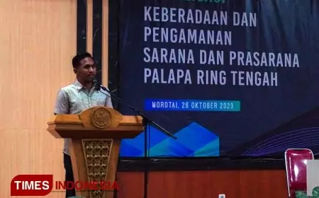 Cegah Kerusakan Kabel Optik, Kominfo Morotai bersama PT LTI Gelar Sosialisasi Keberadaan dan Pengamanan Sarpras Palapa Ring Tengah
