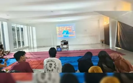 Keren Mahasiswa Fakultas Hukum UWG Gelar Diskusi "Nonton Bareng Dokumentasi Netflix Ice Cold