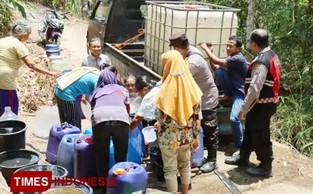 Peringati Sumpah Pemuda, Polres Pacitan Distribusikan 24 Ribu Liter Air Bersih