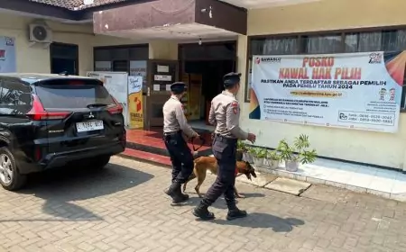 Jelang Pemilu, Polres Malang Mulai Lakukan Pengamanan di Beberapa Tempat