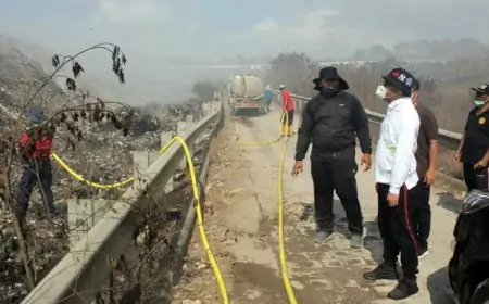 Kebakaran TPA Suwung Tertangani, Walikota Denpasar Tetap Fokus Pantau Titik Api