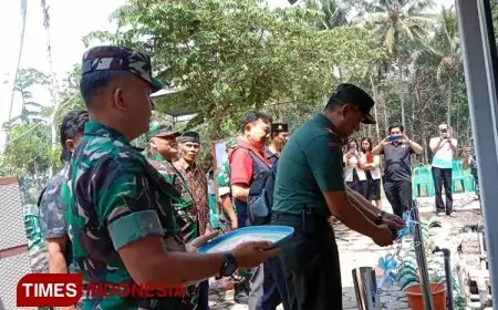 Dandim Malang - Batu bersama Rotary Club Malang Of Central Resmikan Rumah Layak Huni di Pakisaji