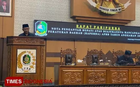 DPRD Banyuwangi Gelar Paripurna Penyampaian Nota Keuangan Raperda APBD Tahun 2024