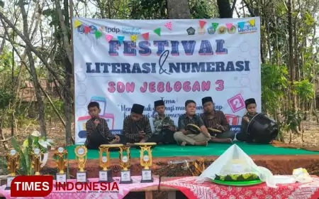Kampus Mengajar Angkatan 6 Sukses Gelar Festival Literasi dan Numerasi di SDN Jeblogan 3 Ngawi