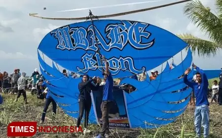 Jemput Suara Tuhan, Caleg NasDem Banyuwangi Penuhi Langit dengan Layang&#45;layang