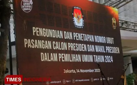 Pengundian Nomor Urut Capres&#45;Cawapres Digelar Besok