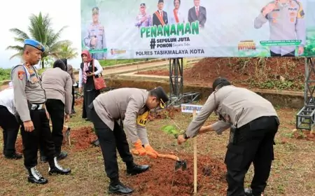Polri dan Kemnko PMK Lakukan Penanaman 10 Juta Pohon Secara Serentak se-Indonesia