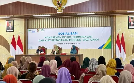 Percepatan Program BPJS Ketenagakerjaan, BPJAMSOSTEK dan Dinas Koperasi UMKM Jember Gelar Sosialisasi