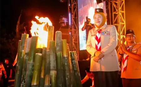 Buka Raimuna Jatim XIV, Gubernur Khofifah Ajak Songsong Indonesia Emas 2045