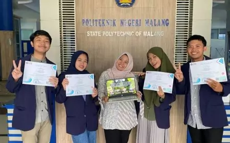 Tim Mahasiswa Polinema Sabet Juara 1 Lomba Karya Tulis Imiah Tingkat Nasional 2023