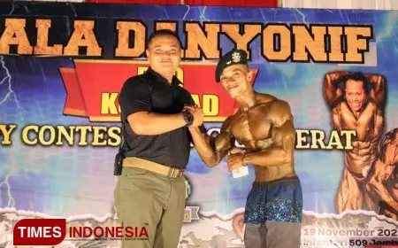 Danyonif 509/BY Gelar Lomba Body Contest dan Angkat Beban
