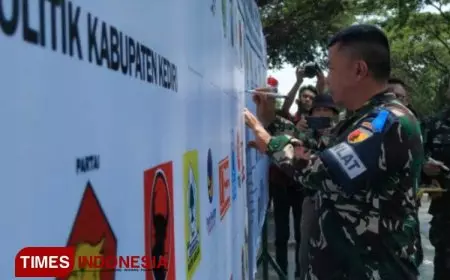 Deklarasi Pemilu Damai, Danrem 082/CPYJ - Dandim 0809/Kediri Tekankan Hal Ini