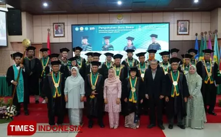 UNJ Kukuhkan 2 Guru Besar FIK dan 2 Guru Besar FBS