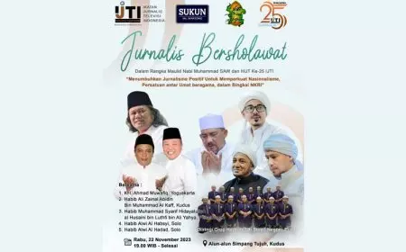 Ajak Kerukunan Jelang Pemilu 2024, IJTI Muria Raya Gelar Jurnalis Bershalawat