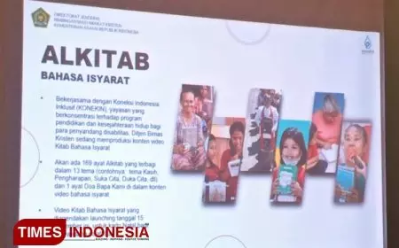 Ditjen Bimas Kristen Kemenag Akan Luncurkan Video Kitab Dalam Bahasa Isyarat Sosial