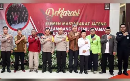 Polda Jateng Gelar Deklarasi Pemilu Damai