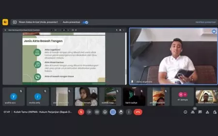 Bahas Akta di Bawah Tangan, Materi Kuliah Tamu bagi Mahadiswa FH UNIPMA