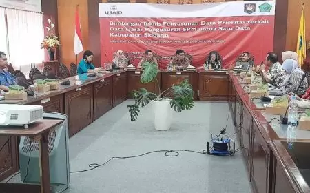 Pemkab Sidoarjo Bersama USAID ERAT Gelar Bimtek Penyusunan Data Prioritas Satu Data